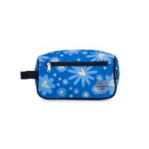 Necessaire Feminina Margaridas Azul Necessaire Feminina Margaridas Azul
