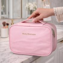 Necessaire Feminina Organizador Maquiagem Viagem Blogueira com Divisórias ideal para Presentes