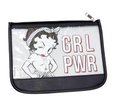 Necessaire Feminina Porta Objetos Betty Boop Fashion Preto - Semax