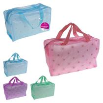 Necessaire feminina pvc color 22cm transparente Necessaire feminina pvc color 22cm transparente