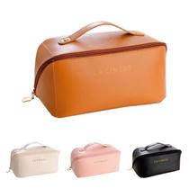 Necessaire Feminino Bolsa Cosmético De Couro PU De Grande Capacidade Em Alto Qualidade