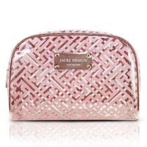 Necessaire Feminino Retangular Diamantes Jacki Design Rosa