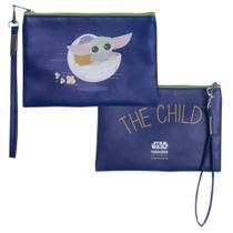 Necessaire flat Baby Yoda Star Wars licenciada