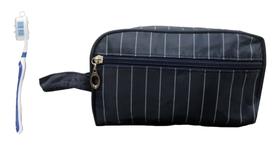 Necessaire Forrada masculina Nylon Impermeável Com Escova - Mormino