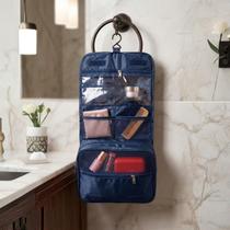 Necessaire Gancho Oganizadora Viagem Divisórias Pendurar Azulmarinho Lisa Necessaire Gancho Oganizadora Viagem Divisórias Pendurar Azulmarinho Lisa