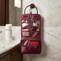 Necessaire Gancho Oganizadora Viagem Divisórias Pendurar Vinho Lisa Necessaire Gancho Oganizadora Viagem Divisórias Pendurar Vinho Lisa