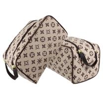 Nécessaire Grande Masculina Feminina /Organizadora Viagem / Porta Chuteiras, Maquiagens BEGE FLOR - W&S ACESSORIOS Nécessaire Grande Masculina Feminina /Organizadora Viagem / Porta Chuteiras, Maquiagens BEGE FLOR - W&S ACESSORIOS