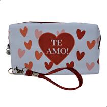 Necessaire Impermeavel Personalizada Dia Dos Namorados 18x10x7cm - Darujo