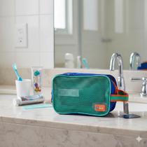 Necessaire Infantil Puket Média Color Block Menino Azul