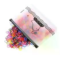 Necessaire Liguinha de Cabelo com 500 Unidades (Cores Sortidas) Necessaire Liguinha de Cabelo com 500 Unidades (Cores Sortidas)