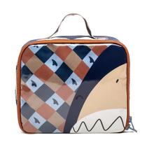 Necessaire Mait Tubarão Estampado Azul Marinho