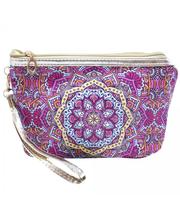 Necessaire Mandala Rosa Escura Estrelinhas
