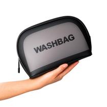 Necessaire Maquiagem Transparente Viagem PVC Zíper Durável Compacta Unissex Necessaire Maquiagem Transparente Viagem PVC Zíper Durável Compacta Unissex