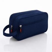 Necessaire Masculina Azul Multiuso Resistente com Zíper Necessaire Masculina Azul Multiuso Resistente com Zíper