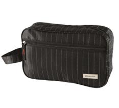 Necessaire Masculina Stripes Com Alça E Bolso Lateral