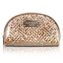 Necessaire Meia Lua Diamantes Jacki Design Dourado