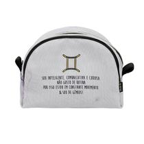 Nécessaire Meia Lua Média Coleção Aquarela Signos Gêmeos Nécessaire Meia Lua Média Coleção Aquarela Signos Gêmeos