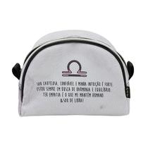 Nécessaire Meia Lua Média Coleção Aquarela Signos Libra Nécessaire Meia Lua Média Coleção Aquarela Signos Libra