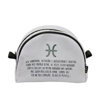 Nécessaire Meia Lua Média Coleção Aquarela Signos Peixes Nécessaire Meia Lua Média Coleção Aquarela Signos Peixes