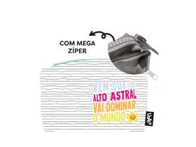 Necessaire mini box mega ziper - frases cores e amores curta o seu dia