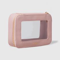 Nécessaire Nude com Transparência Crystal Case - Océane