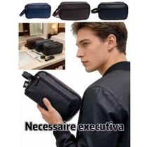 Necessaire Organizadora Bolsa de Mão em material sintético Espaçosa Necessaire Organizadora Bolsa de Mão em material sintético Espaçosa