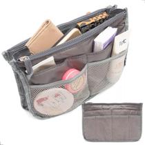 Necessaire Organizadora Celular Tablet Carregadores Feminina - Cinza