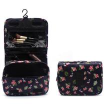 Necessaire Organizadora de Maquiagem / Higiene Pessoal Para Viagem FLAMINGO PRETA - IUNIT