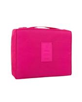 Necessaire Organizadora de Viagem Impermeável Multifuncional Bolsa Porta Cosméticos, Maquiagem e Higiene Cor:Pink