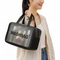 Necessaire Organizadora Viagem Alça Zíper Multiuso Porta Cosméticos Maquiagem Acessórios Higiene Pessoal Unissex Necessaire Organizadora Viagem Alça Zíper Multiuso Porta Cosméticos Maquiagem Acessórios Higiene Pessoal Unissex