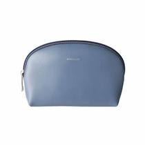 Necessaire oval modelo miniso life azul claro pequena