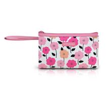 Necessaire P Com Alça Jacki Design Pink Lover Floral Rosa