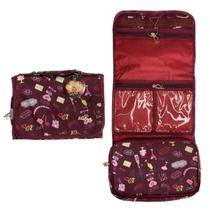 Necessaire para Maquiagem com Alça e 4 Bolsos Ruby's VINHO Necessaire para Maquiagem com Alça e 4 Bolsos Ruby's VINHO