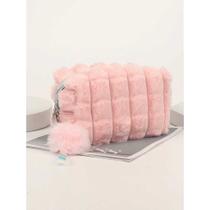 Nécessaire Pelúcia Estojo Maquiagem Mini Bolsa