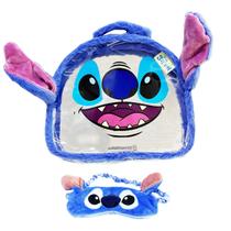 Necessaire Plush Com Máscara De Dormir Stitch - ZonaCriativa Necessaire Plush Com Máscara De Dormir Stitch - ZonaCriativa