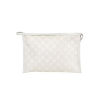 Necessaire Poliester Ziper Rubys Detalhes Quadriculados