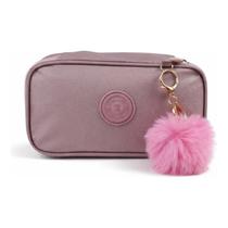 Necessaire Porta Canetas Feminina Cute Aesthetic Grande com Pompom Estilo Escolar Necessaire Porta Canetas Feminina Cute Aesthetic Grande com Pompom Estilo Escolar