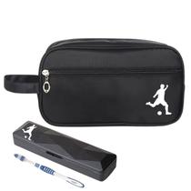 Nécessaire Premium Executiva Nylon Futebol Com Porta Escova