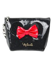 Necessaire Preto Laço Orelhas Minnie 15x7x22cm - Disney