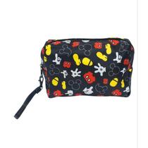 Necessaire Preto Partes Corpo Mickey 13x21x28cm Disney Necessaire Preto Partes Corpo Mickey 13x21x28cm Disney