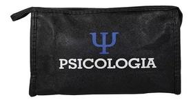 Necessaire Profissão Psicologia Original 23cm Preto Multiuso