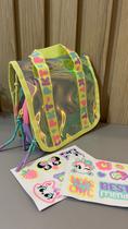 Necessaire Puket Grande Color Block Menina Rosa