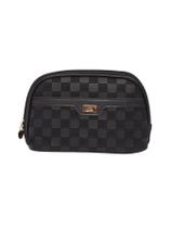 Necessaire Qualis Com Detalhes Quadriculados Ns2426 - Preto