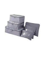 Necessaire Qualis Kit Organizador Grande Ns1997 - Cinza