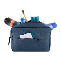 Necessaire Resistente em Poliéster 3L com Alça e Zíper - Azul Moderna Necessaire Resistente em Poliéster 3L com Alça e Zíper - Azul Moderna
