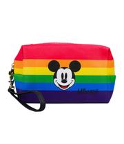 Necessaire Retangular Mickey Arco-Íris 11x7x17cm - Disney