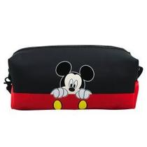 Necessaire retangular mickey assinatura 10x8x20cm - disney