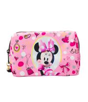 Necessaire Retangular Rosa Minnie 11x9x18cm Disney