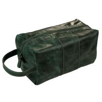Necessaire Sevilla Com Alça Em Couro Bovino Com Forro Impermeável Feminino Organizador de Viagem Masculino