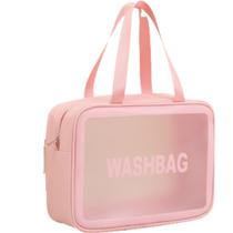 Necessaire Transparente Feminina Academia Grande Resistente